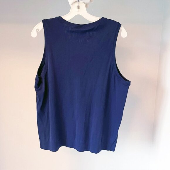 Athleta Navy Blue seamless tank, Size XL - Picture 3 of 6